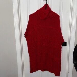 LOFT Vibrant Red Cowl Neck Sweater